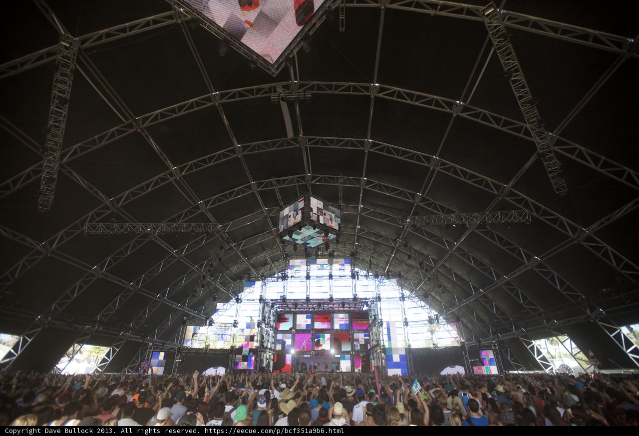 Coachella Concertgoers Light Up the Night in Massive Indoor Arena