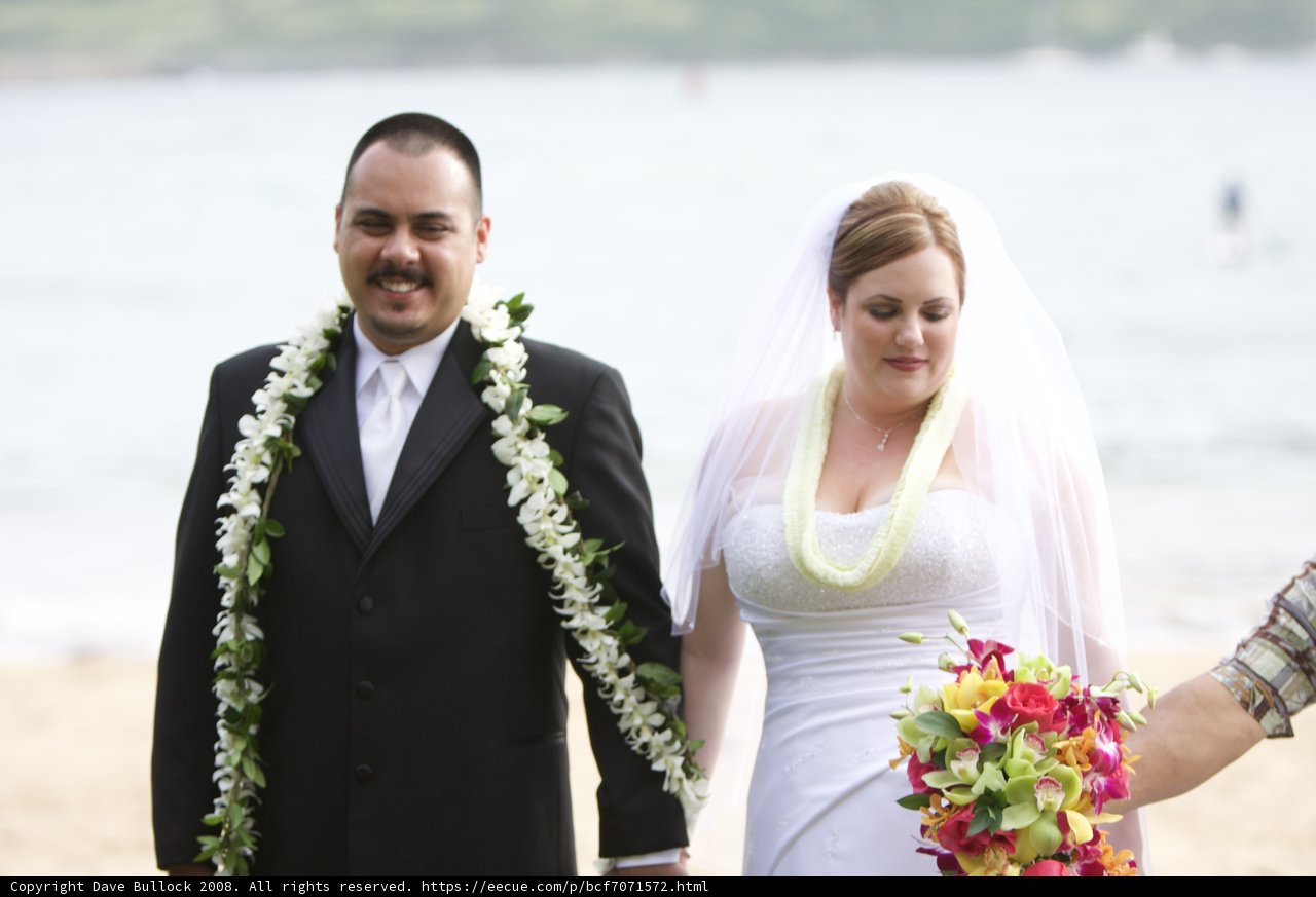 A Beautifully Arranged Hawaiian Wedding Bouquet