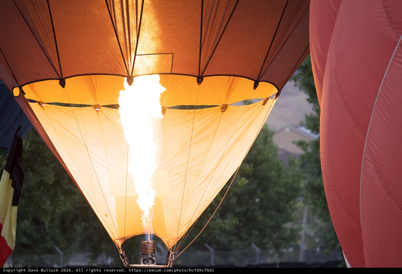 Fire and Fabric: Hot Air Balloon Inflation in Motion