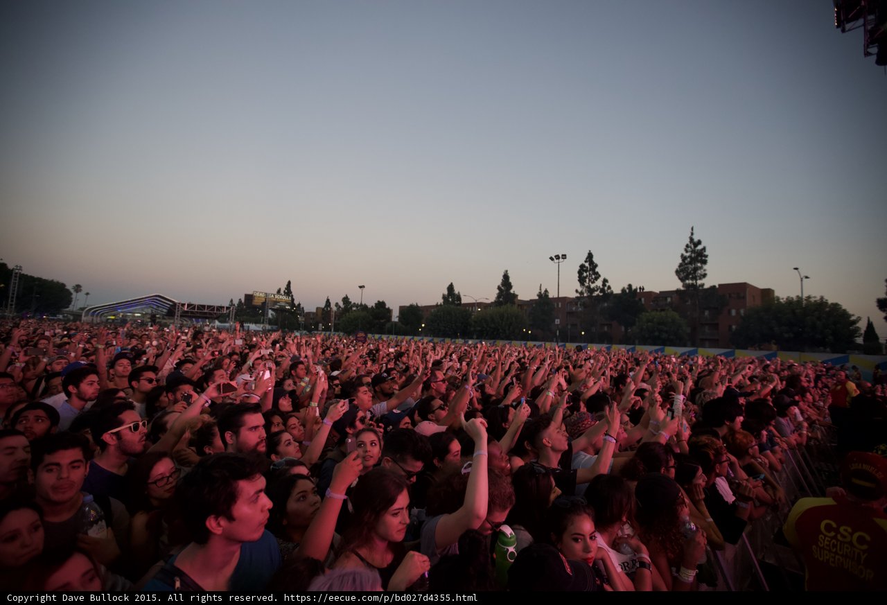 Massive Crowd Hands Up