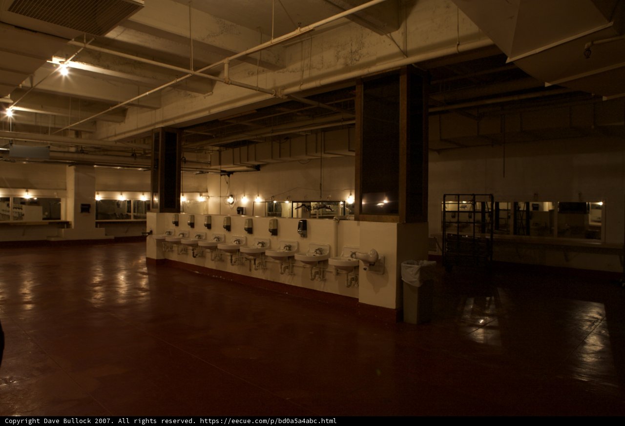 Illuminated Urinal Hall