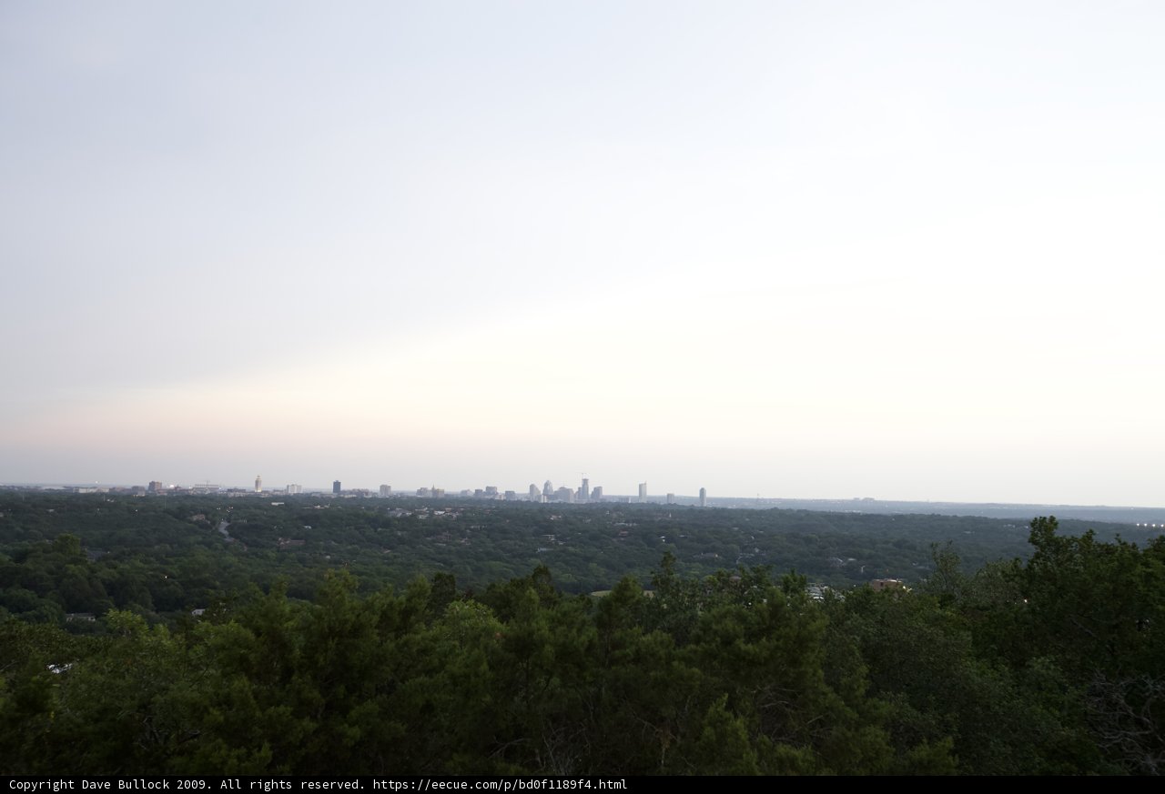 Austin Skyline from Hilltop