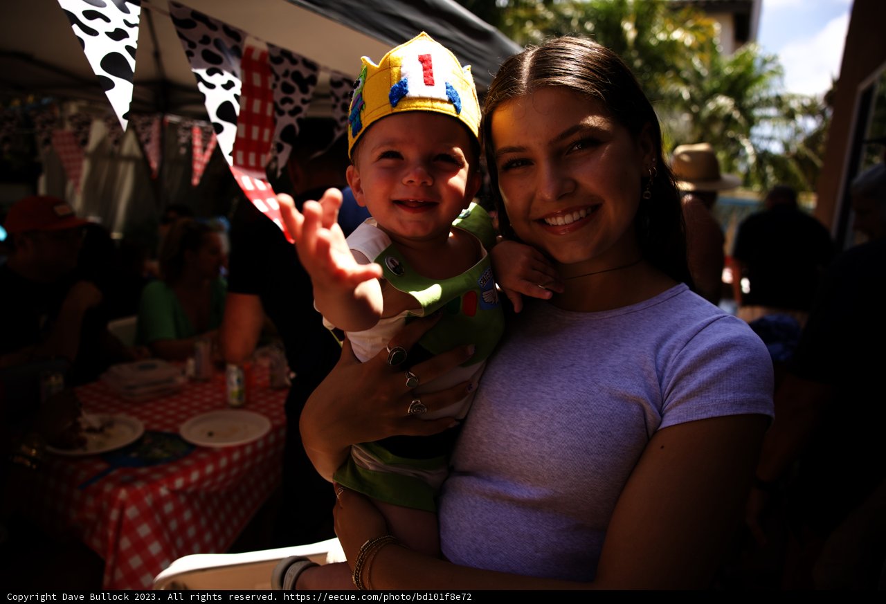 Family Delight at Wesley's First Birthday
