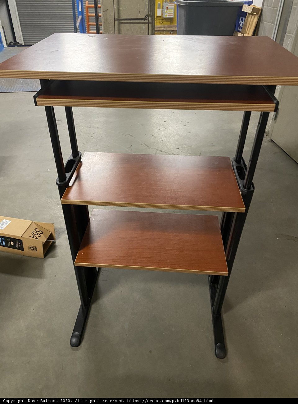 The Rustic Wooden Standing Desk