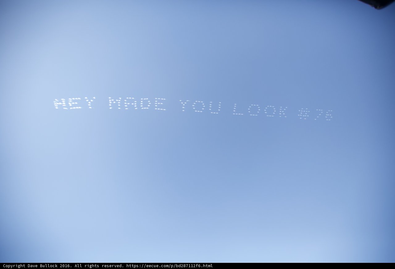 Skywriting Spectacle at Coachella 2016