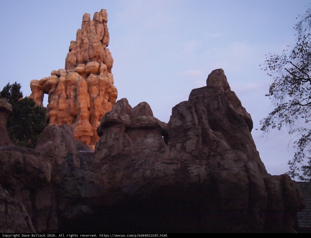 Towering Rock Formations at Disneyland