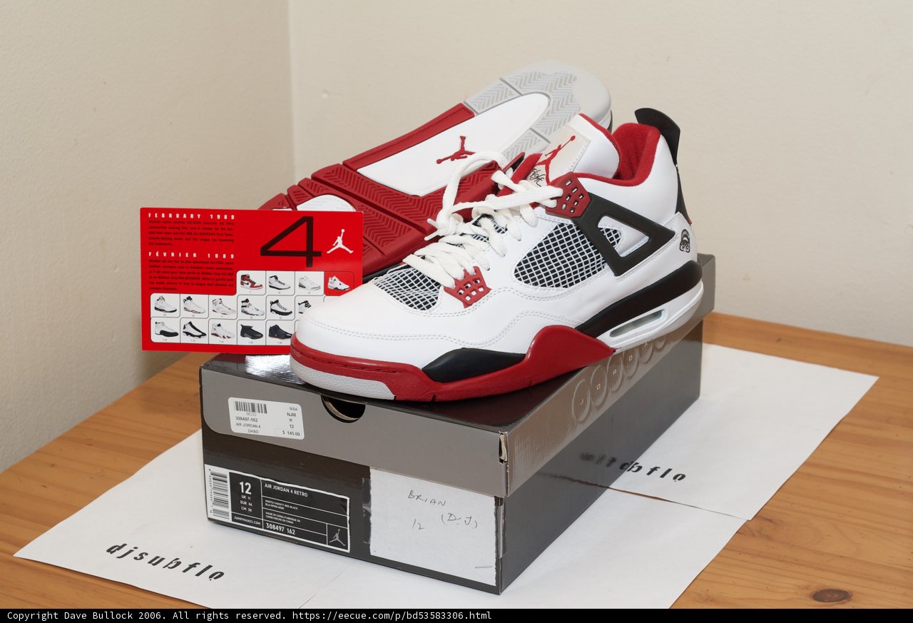 Classic Air Jordan Sneakers in Red and White