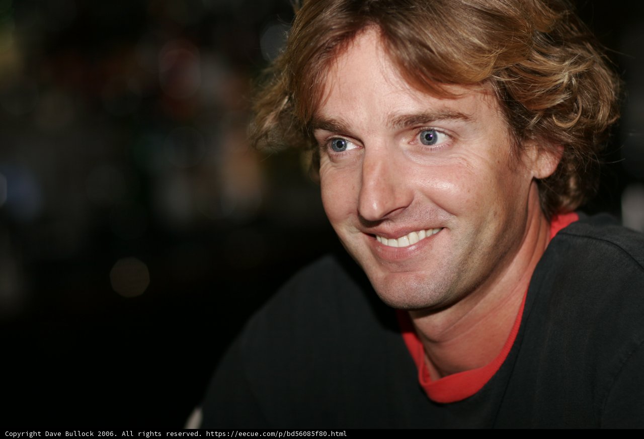 Long-Haired Man with Dimples