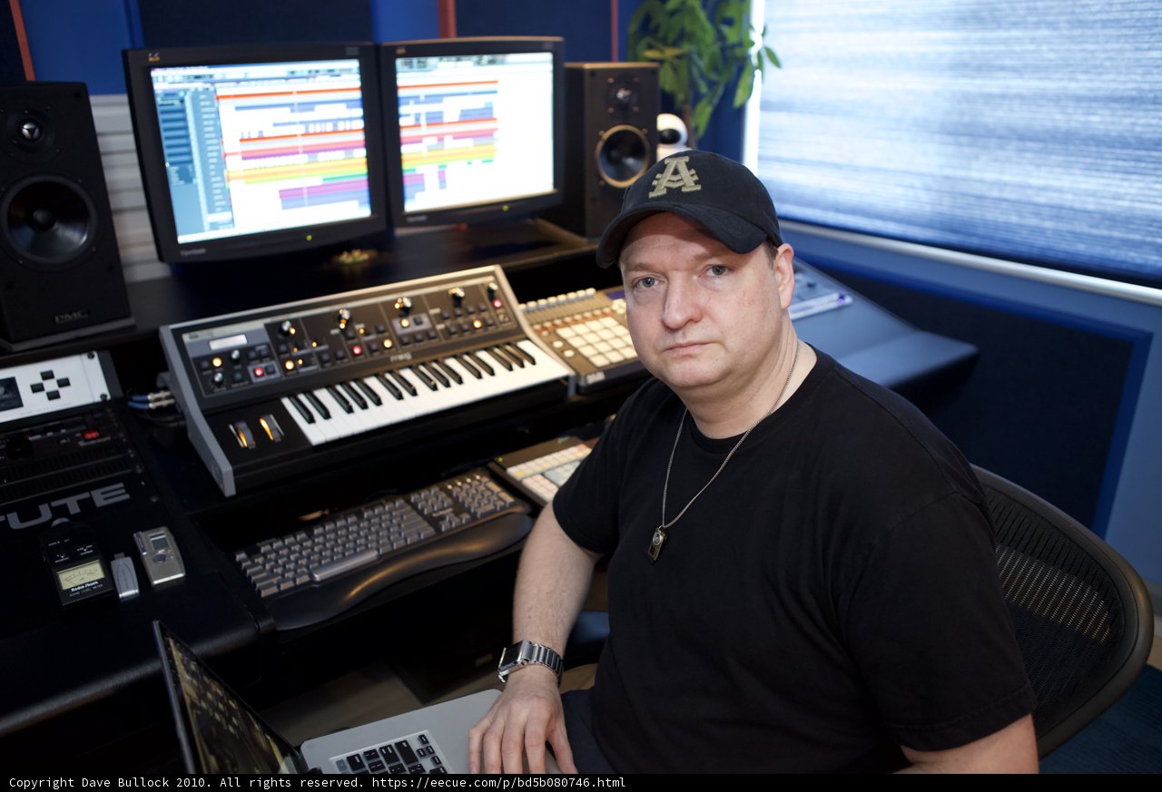 DJ Dan at his Computer