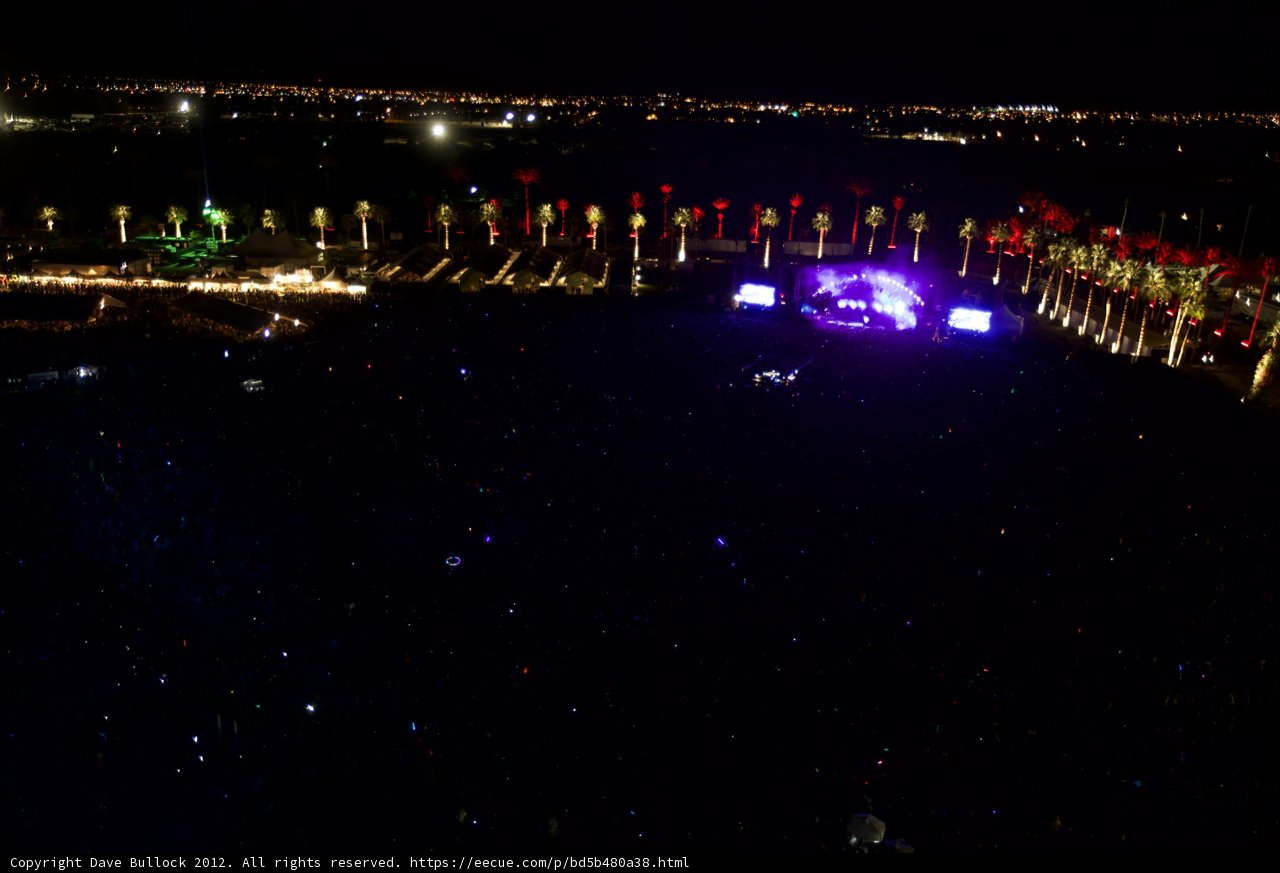 Lights and Crowd at Coachella