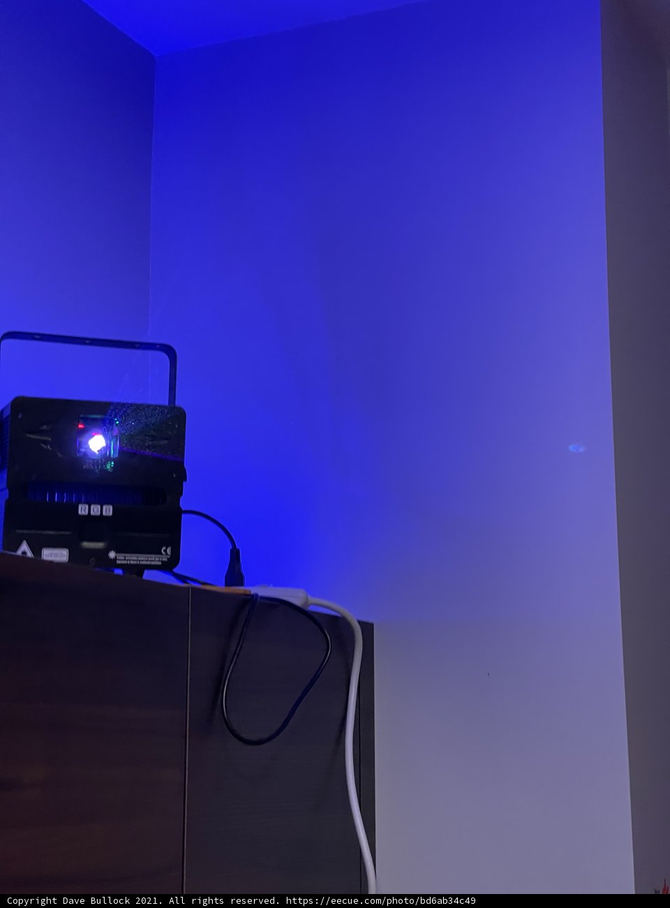 Blue Light Glowing