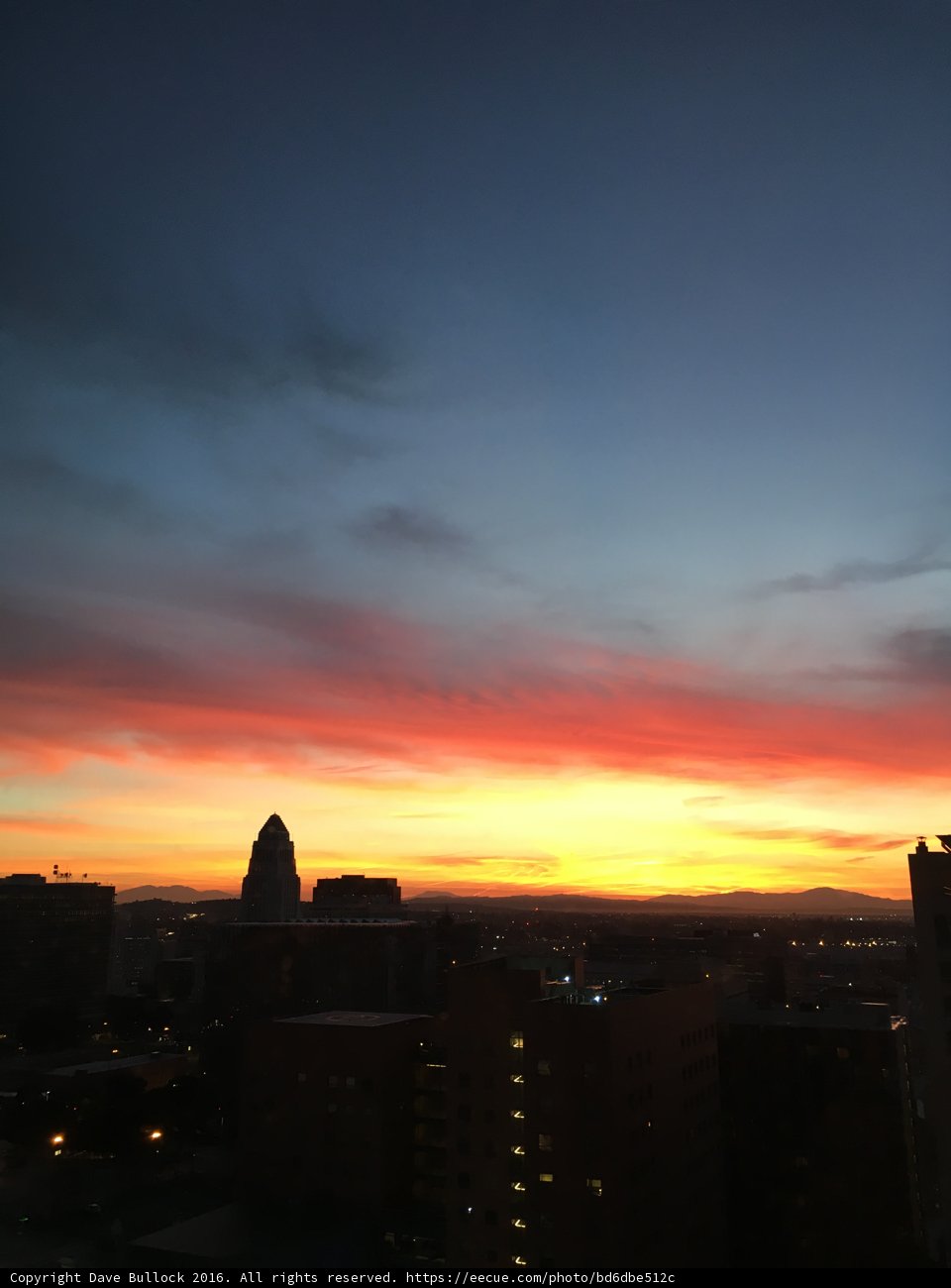 City Lights and Sunset