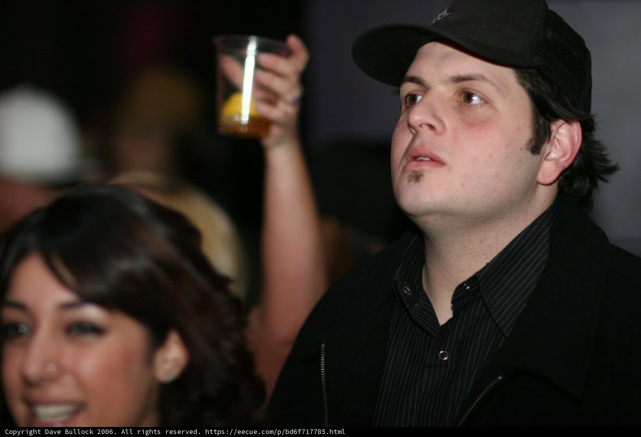 Black Shirt, Beer in Hand