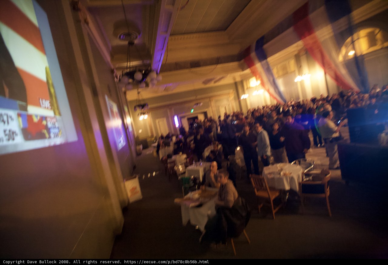 Election Day Crowd at Local Restaurant