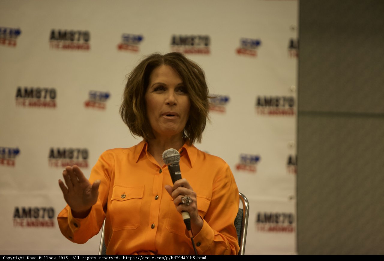 Michele Bachmann Addressing the Crowd