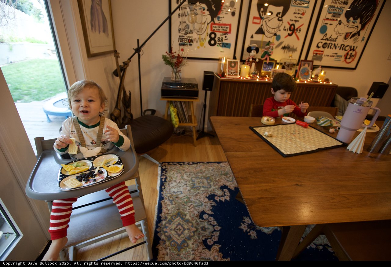 Christmas Morning Breakfast with Two Young Children