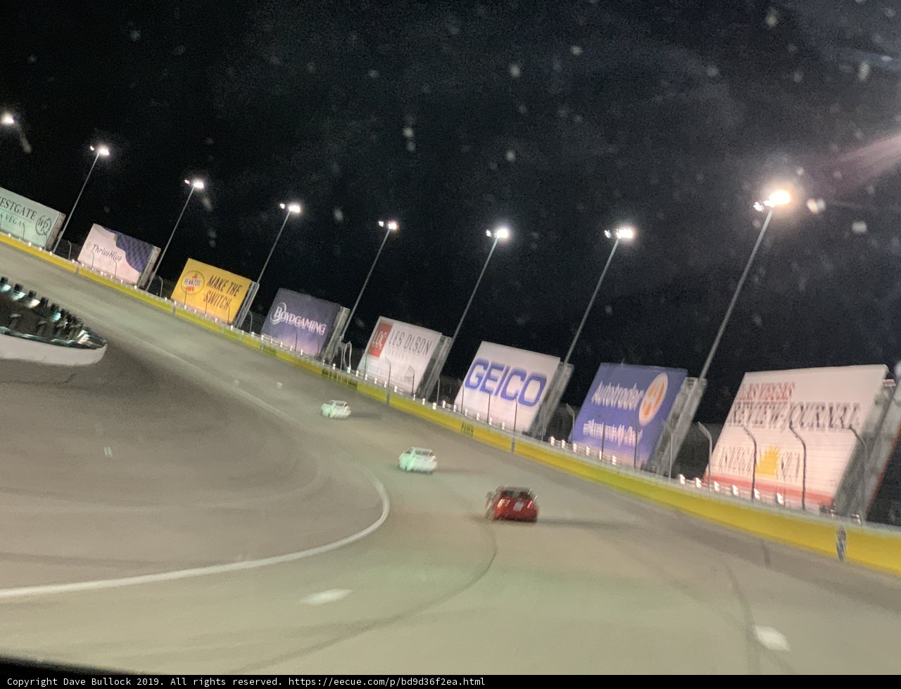 Nighttime NASCAR Race at Las Vegas Motor Speedway