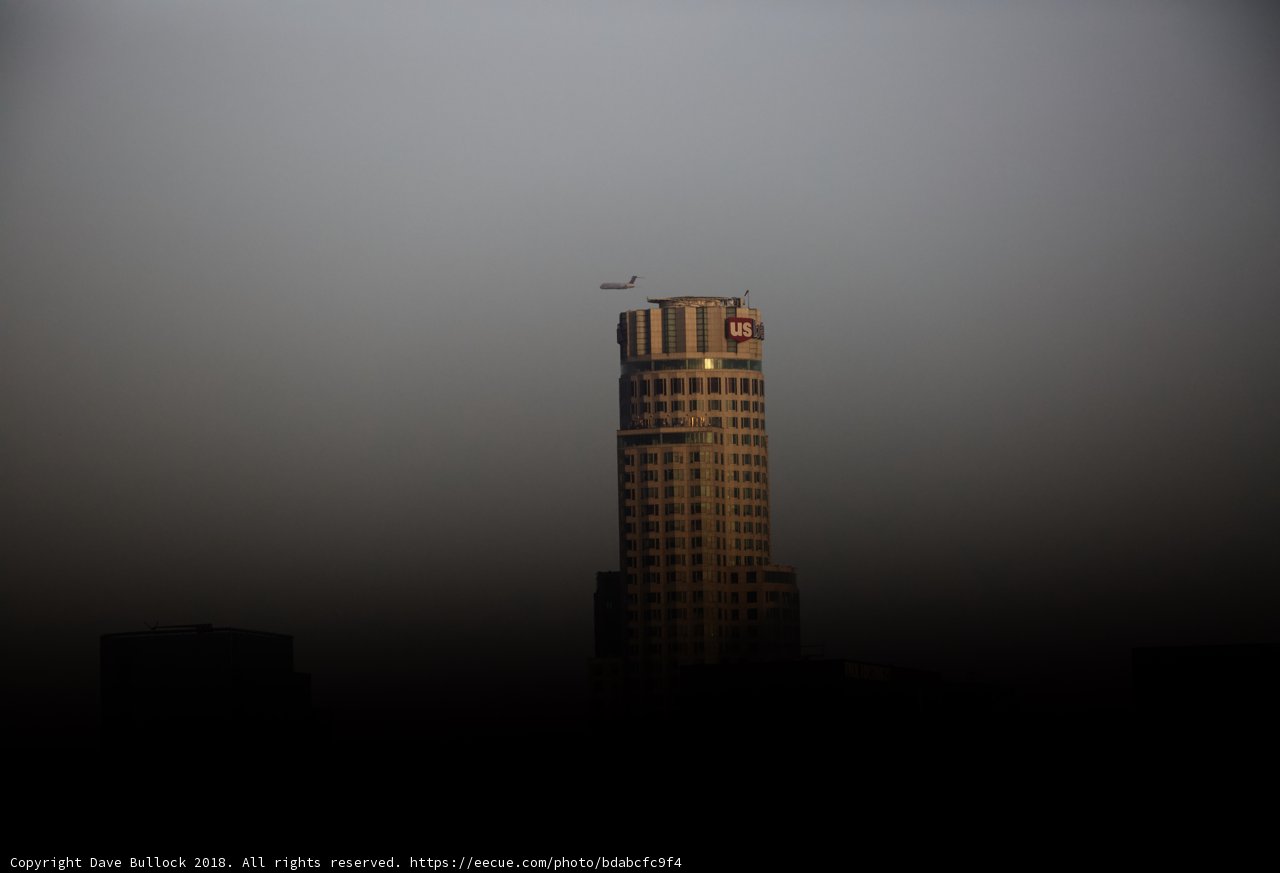 Urban Skyscraper Flyby