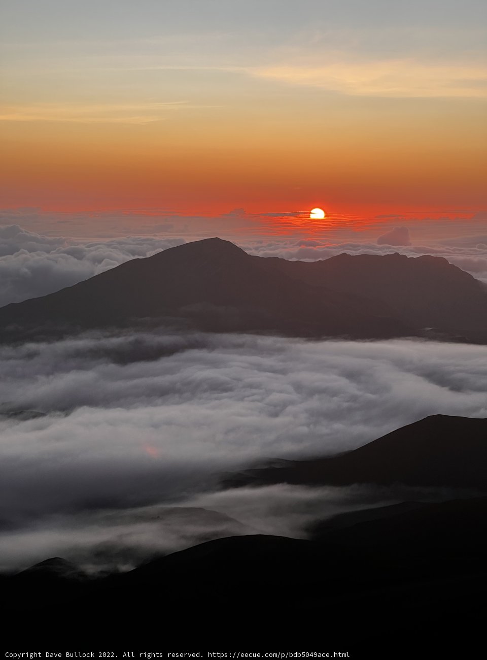 Sunrise over Haleakalā National Park