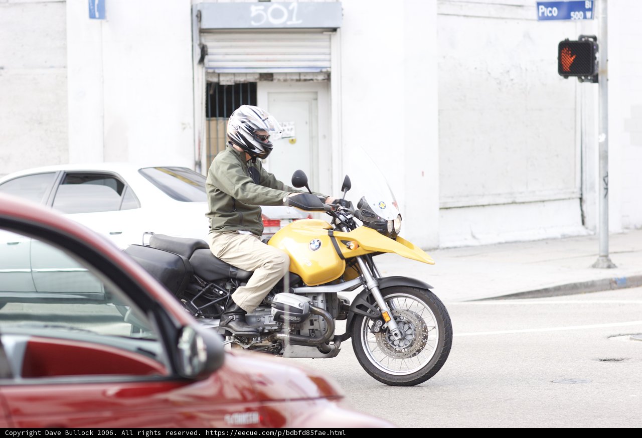 Motorcycle Man on the Move
