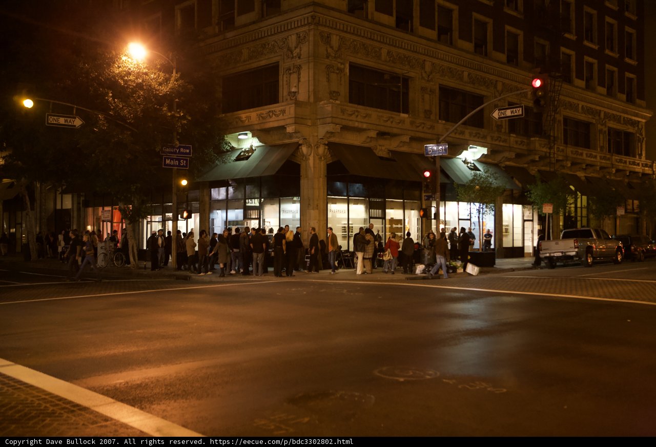 Nighttime Metropolis Crowds Swarm City Intersection