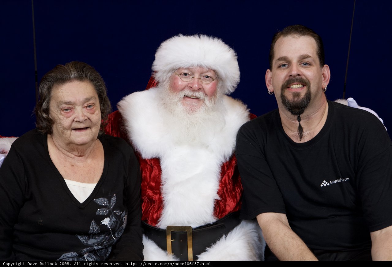 Santa Claus and Friends Strike a Festive Pose