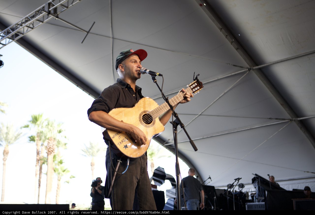 Tom Morello Rocks Coachella Stage with His Electric Guitar