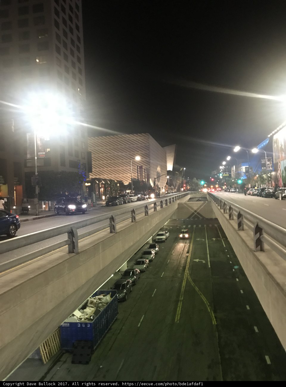 Nighttime Traffic on the LA Freeway