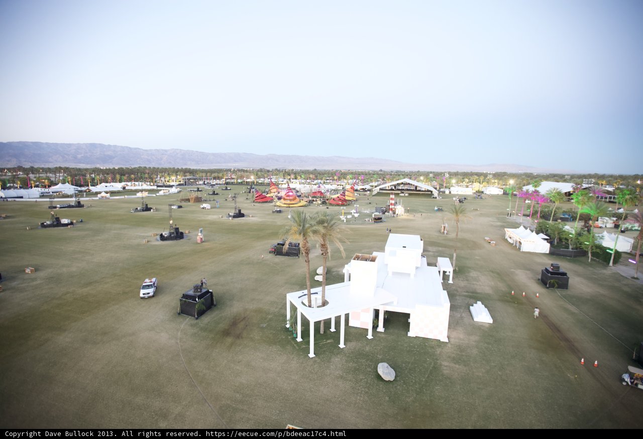 Aerial View of Coachella Music Festival