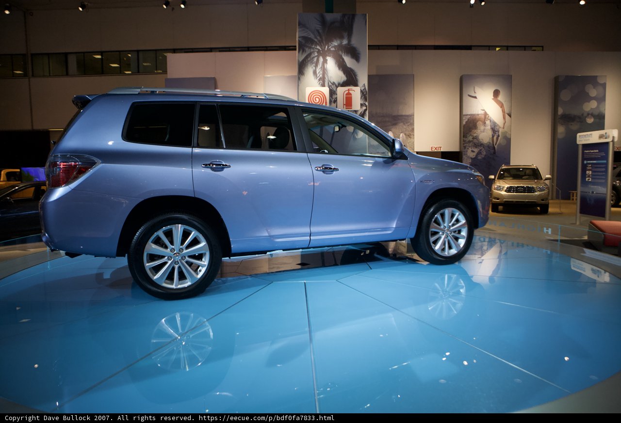 Sleek Purple SUV on Display at the 2007 LA Auto Show