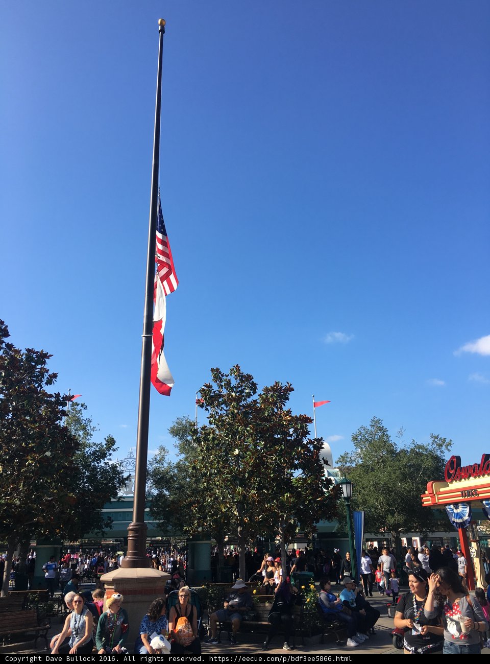 American Flag at Half Staff