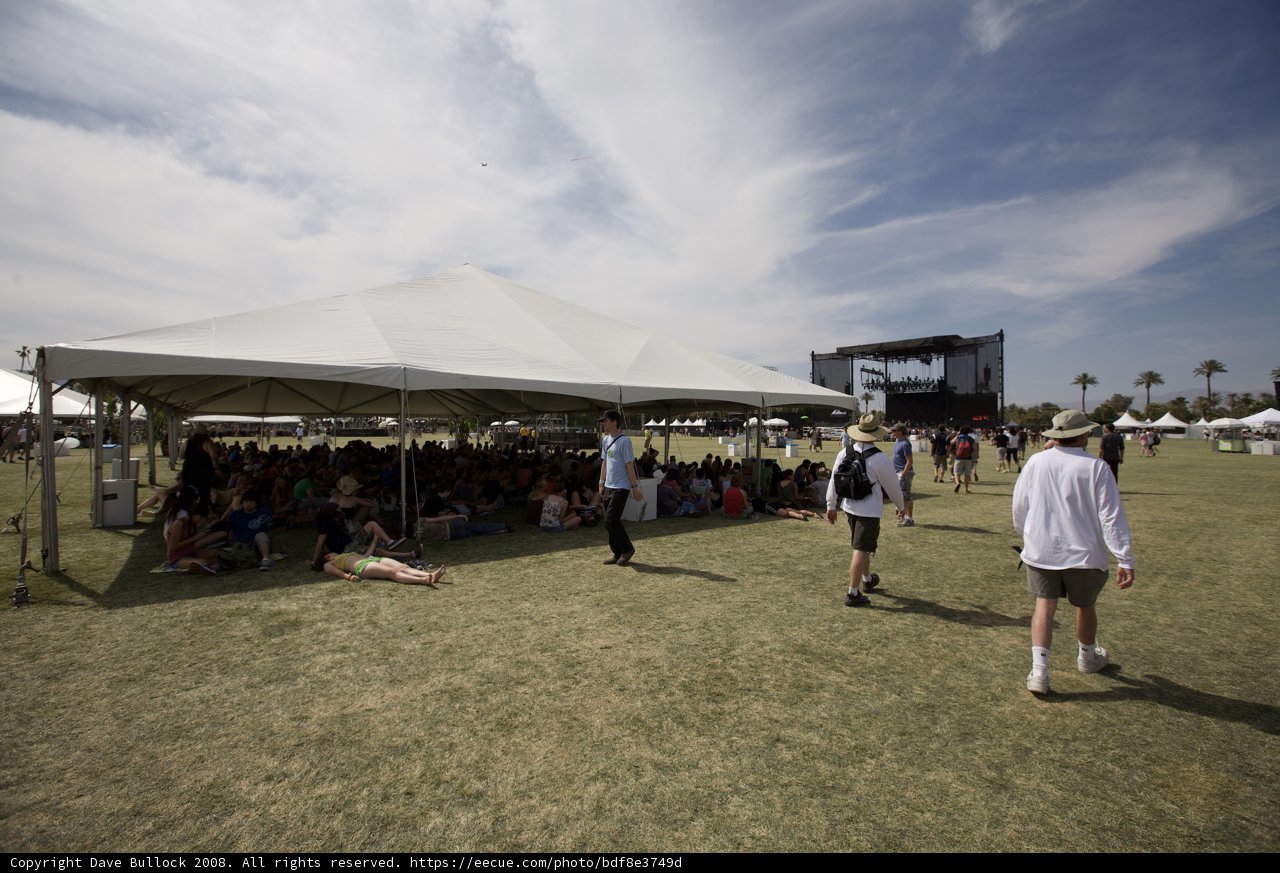 Relaxing under the Coachella Sky