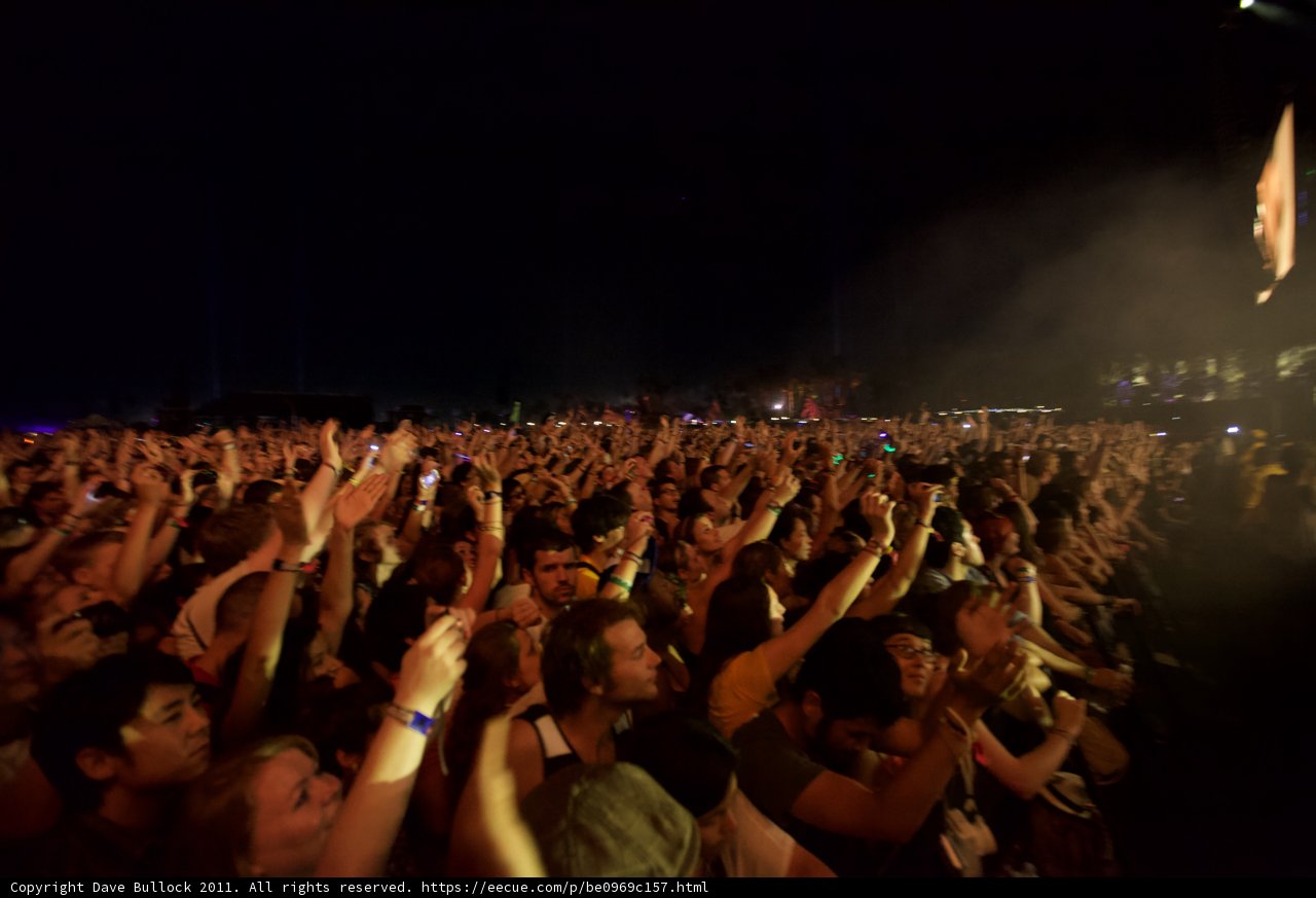 Coachella Crowd Lights Up Night Sky