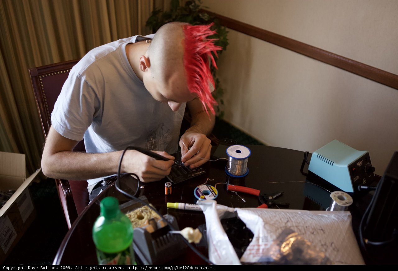 Working on His Rig