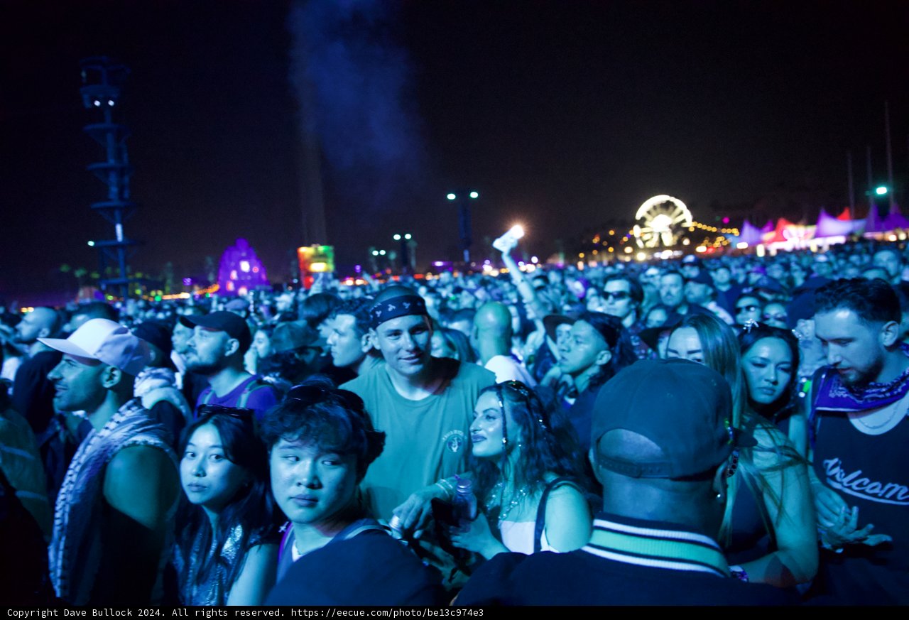 Electric Nights at Coachella 2024: Capturing the Crowd's Energy