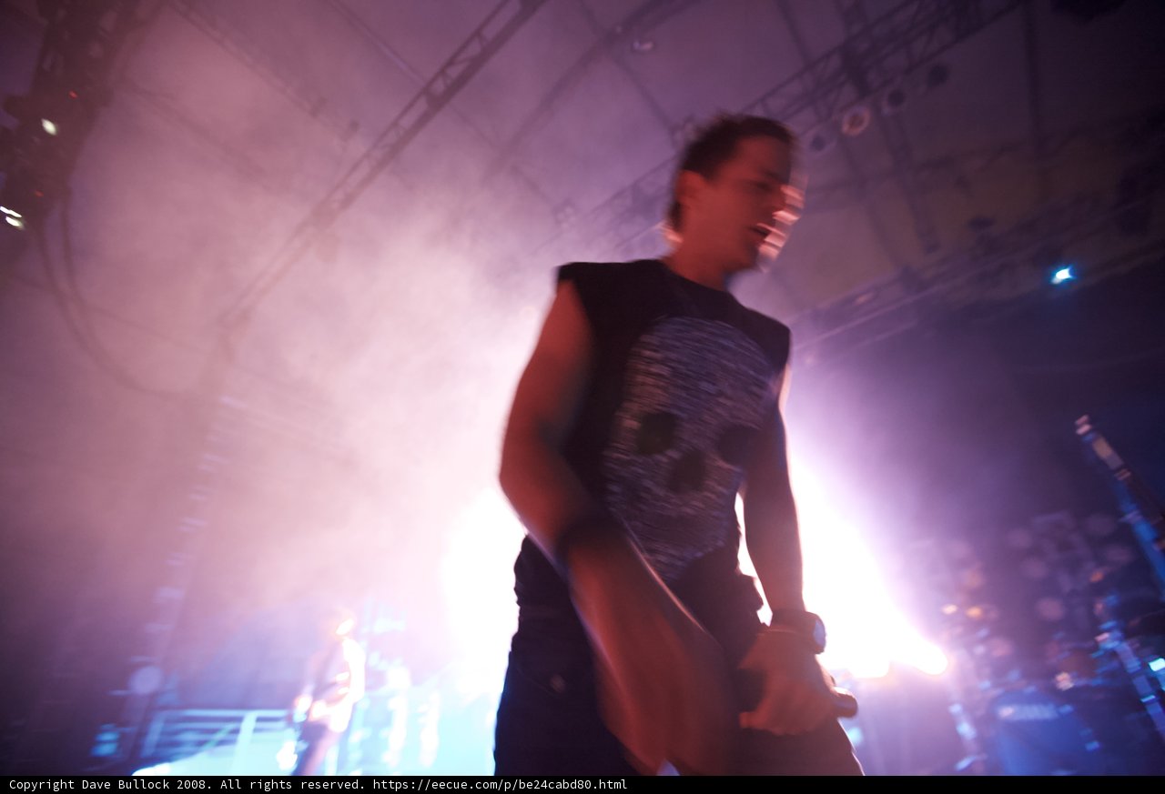 Black Shirted Performer Rocks the Stage