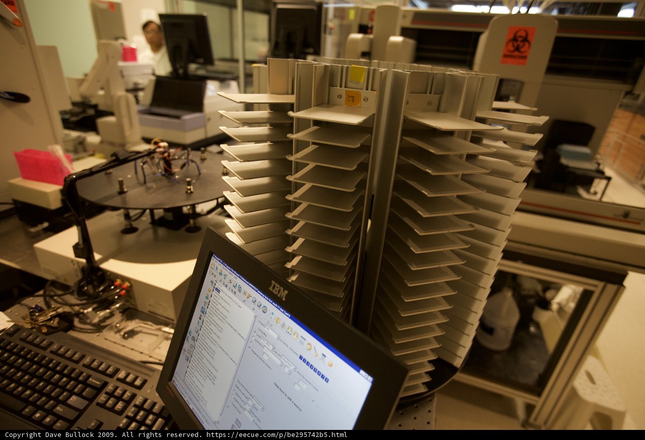 Computer Workstation in Laboratory