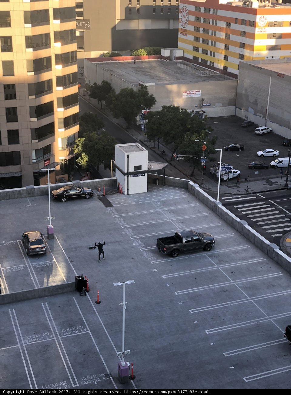Busy Intersection Parking Lot