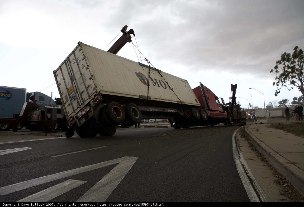 Truck and Trailer on Tarmac
