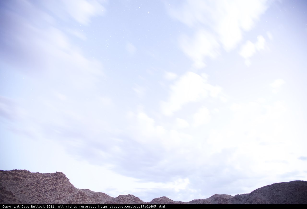 Sky-high view from the desert hill