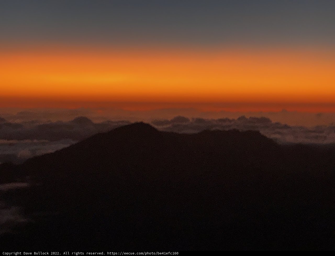 Majestic Sunset over Haleakalā Mountain Range
