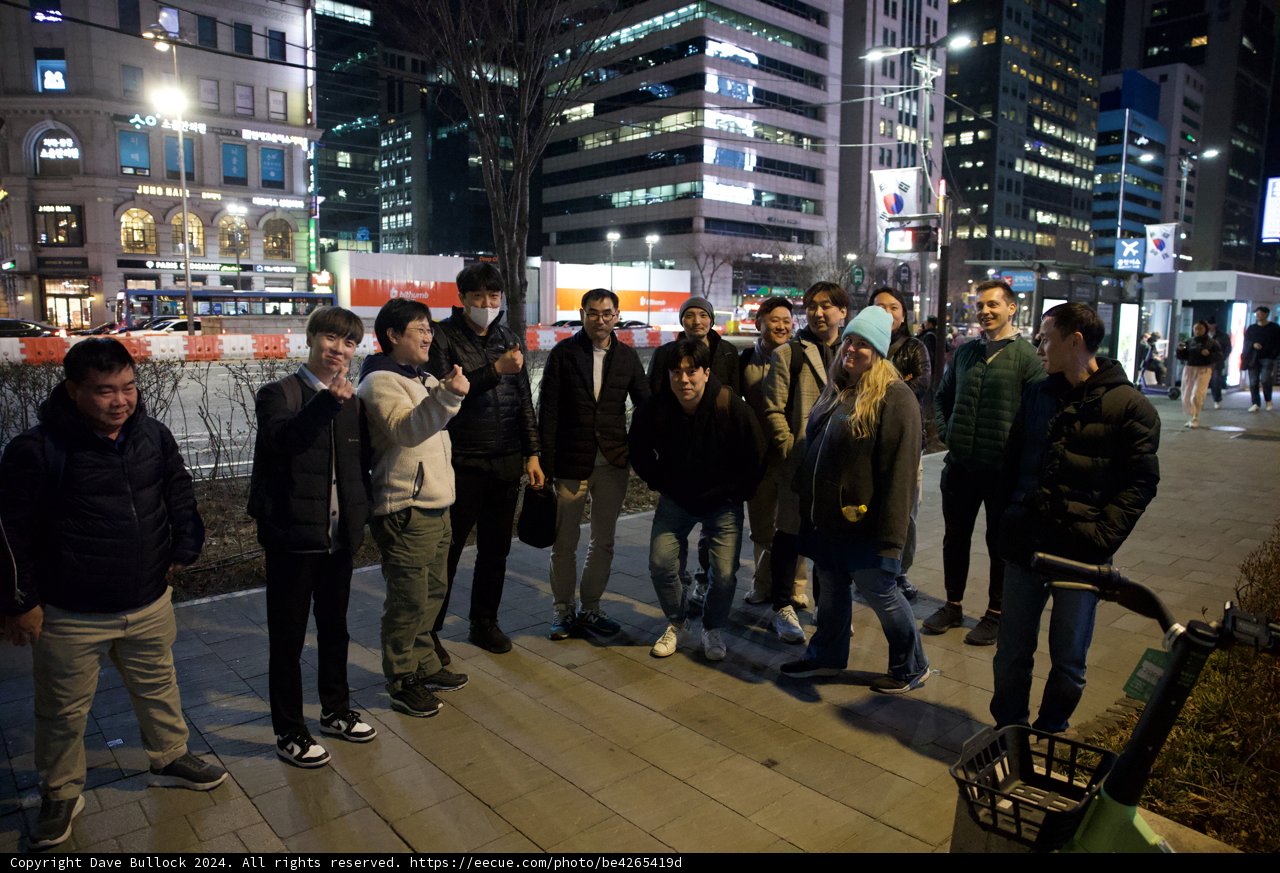 Urban Nightscape: Friends' Gathering in Seoul, 2024
