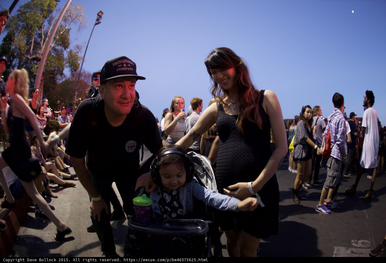 Family Walking at Festival