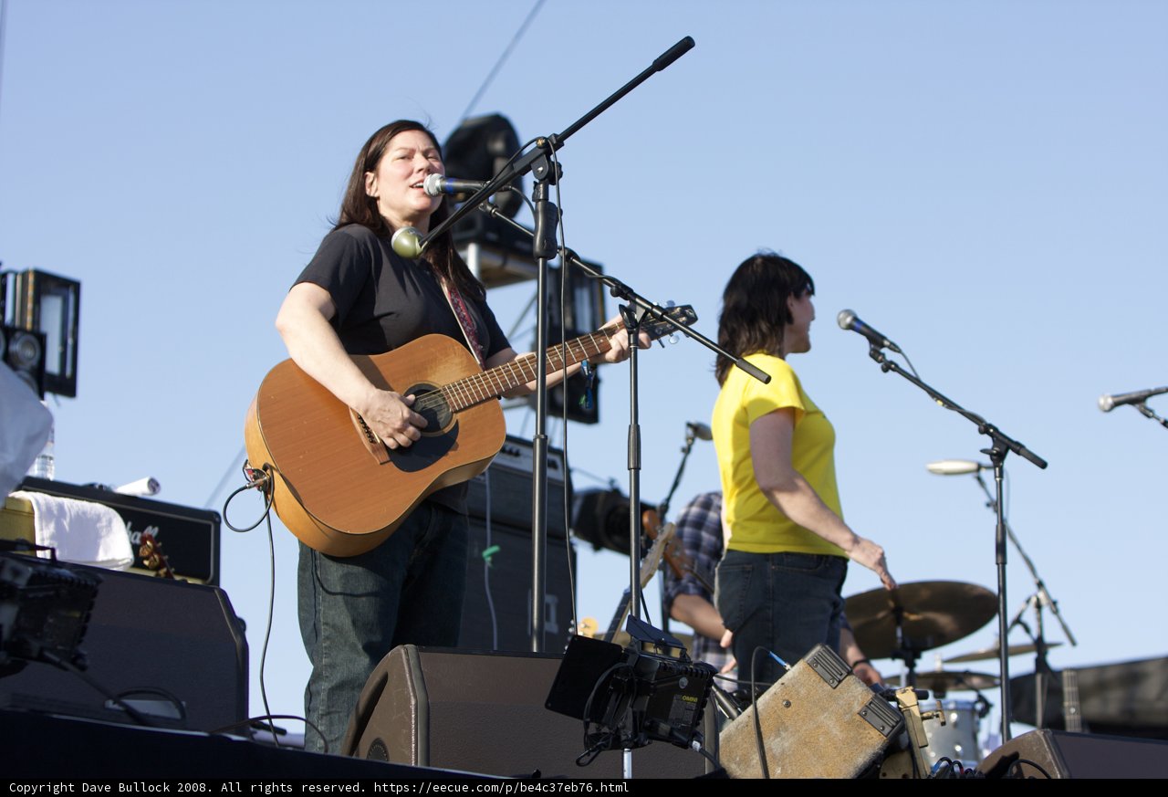 Kim Deal rocking the Coachella crowd