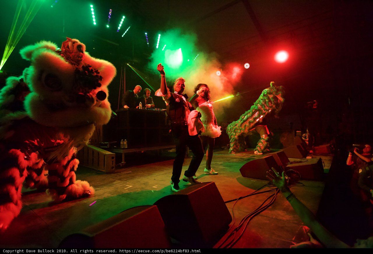 Lion Dancers at Coachella Concert