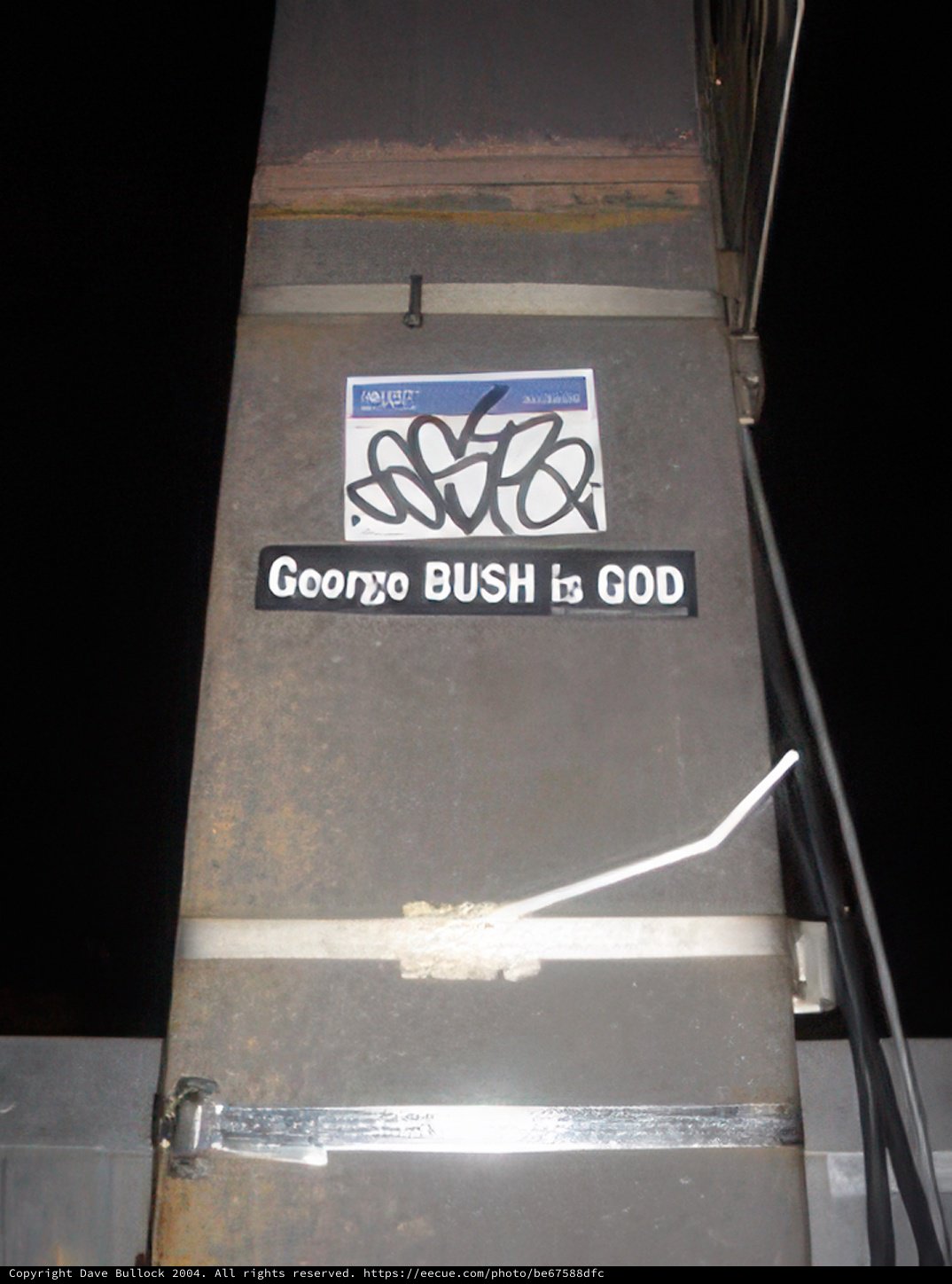 Controversial Sticker on a Gas Pump