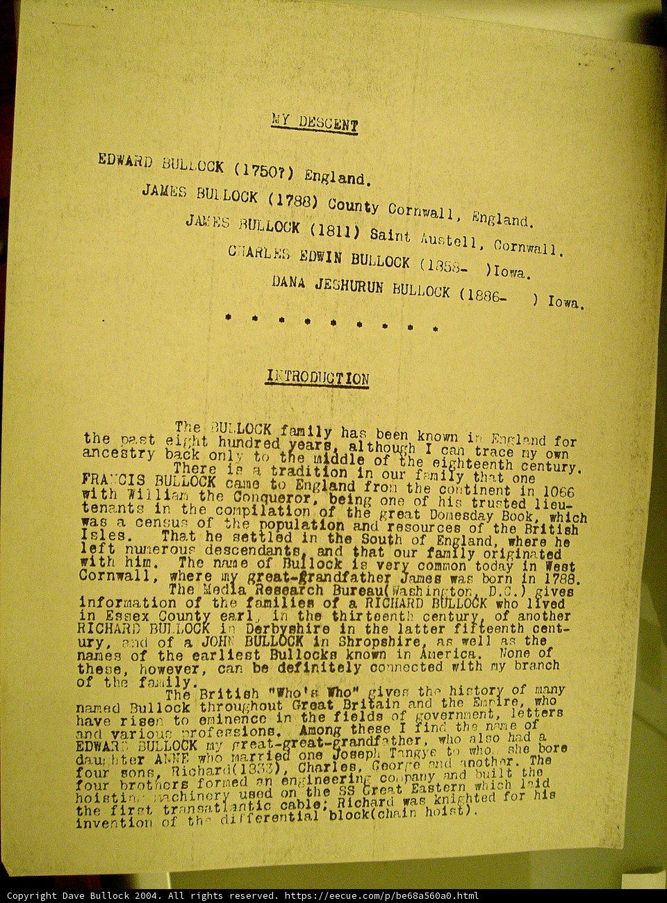 Vintage Document with Black and White Image