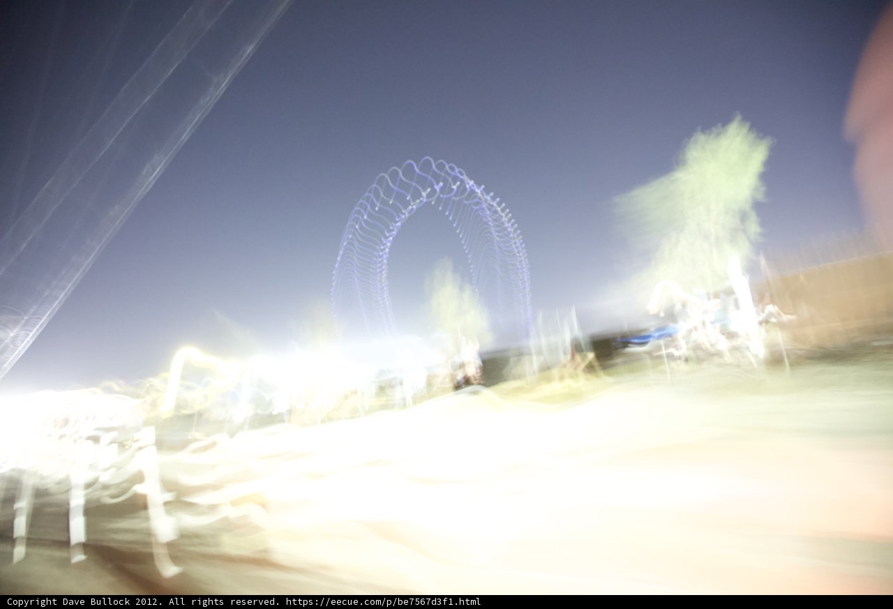 Blurry Nighttime Fun at the Amusement Park