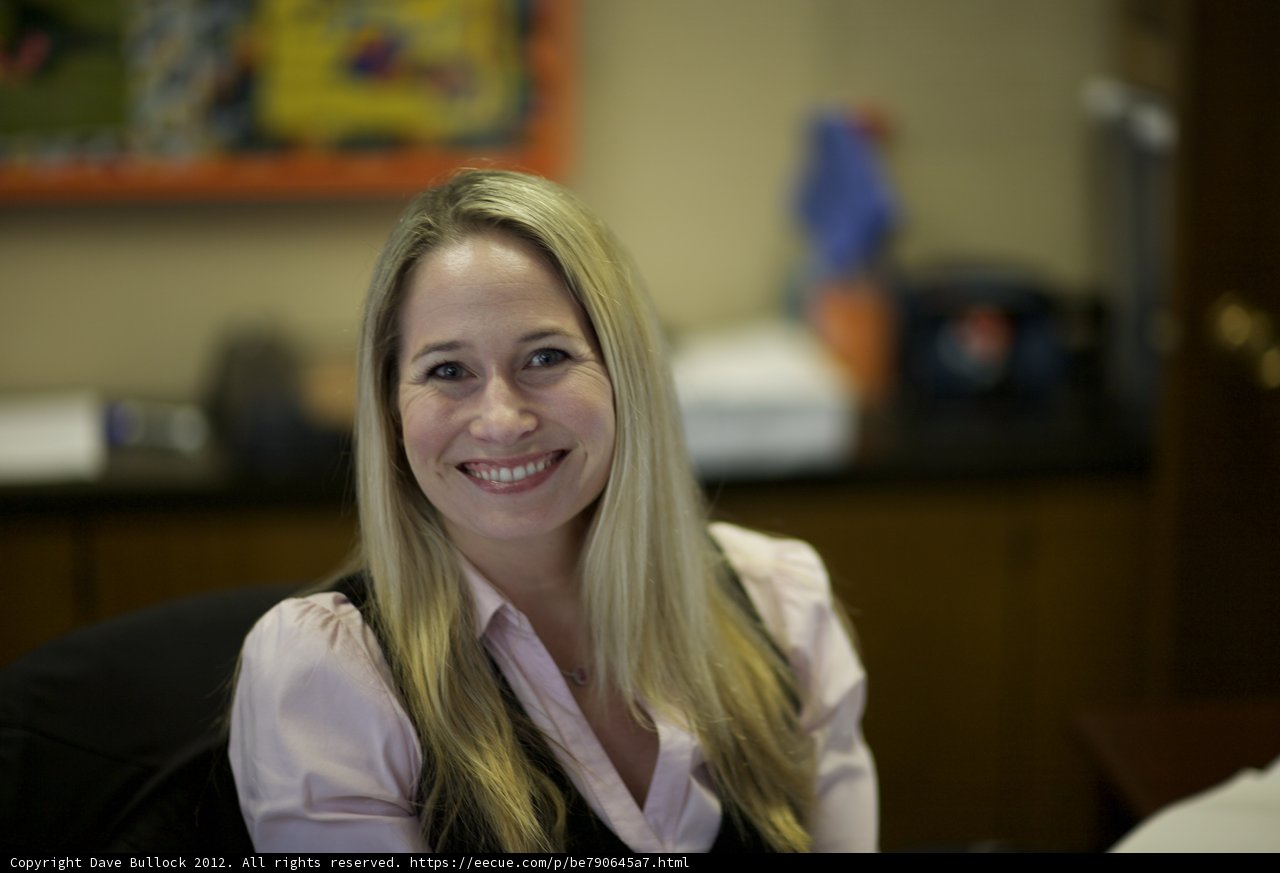 The Happy Blonde at Work