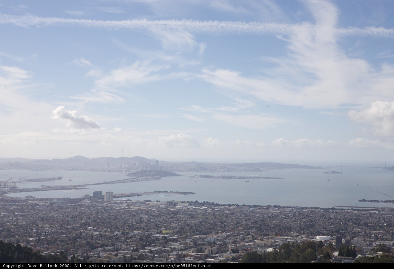 Aerial view of San Francisco Bay Area